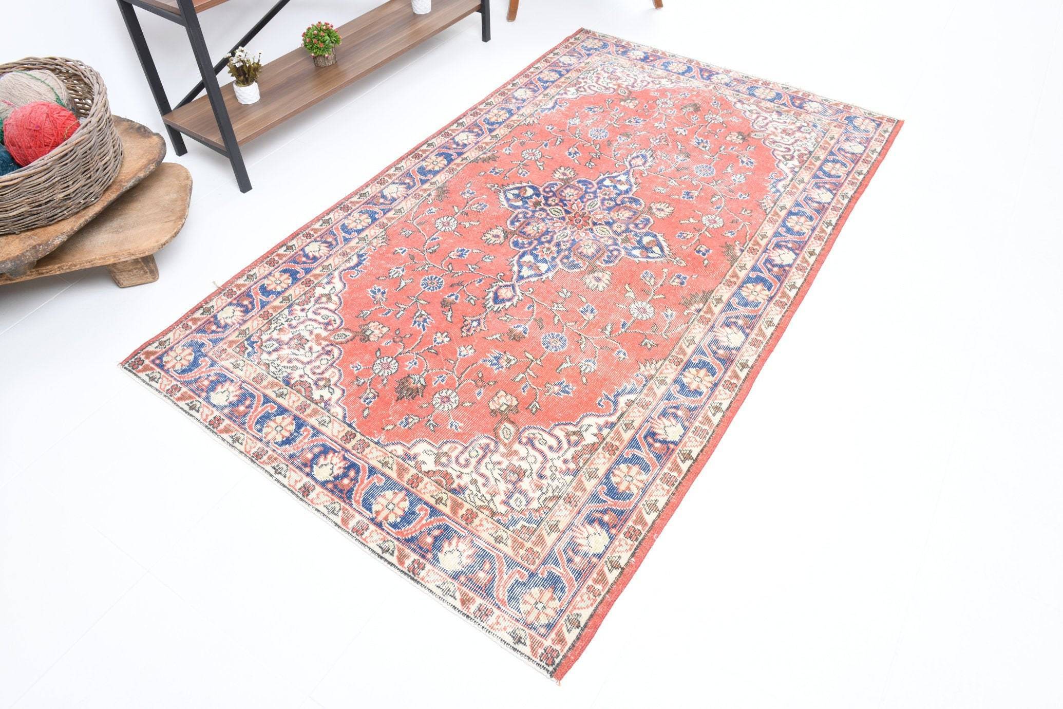 4' x 6' Red Turkish Vintage Rug  |  RugReform