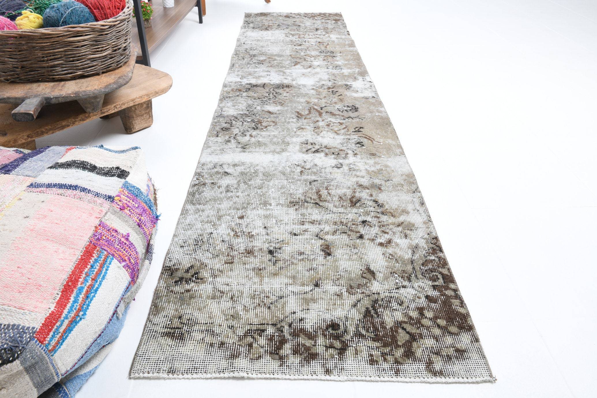 2' x 9' Multi Color Turkish Vintage Runner Rug  |  RugReform