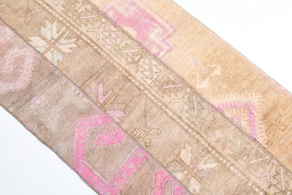 2' x 8' Pink Turkish Vintage Runner Rug  |  RugReform