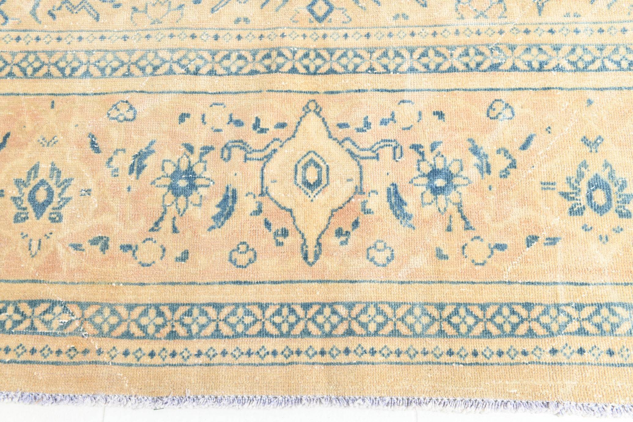 9' x 12' Tan-Ivory Vintage Persian Rug  |  RugReform