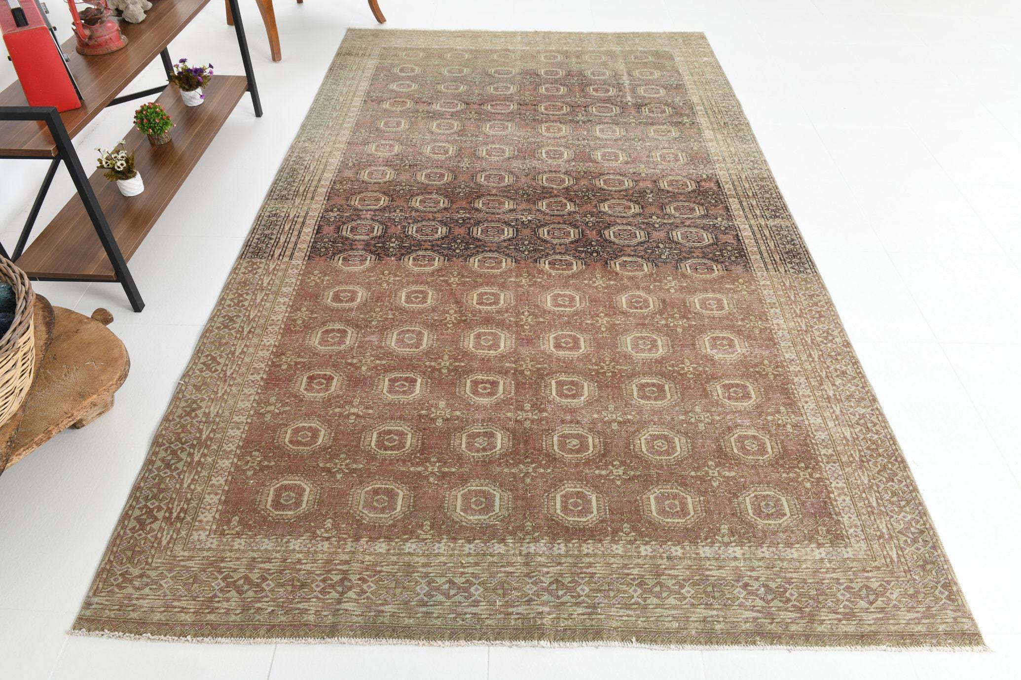 5' x 9' Brown Vintage Persian Rug  |  RugReform