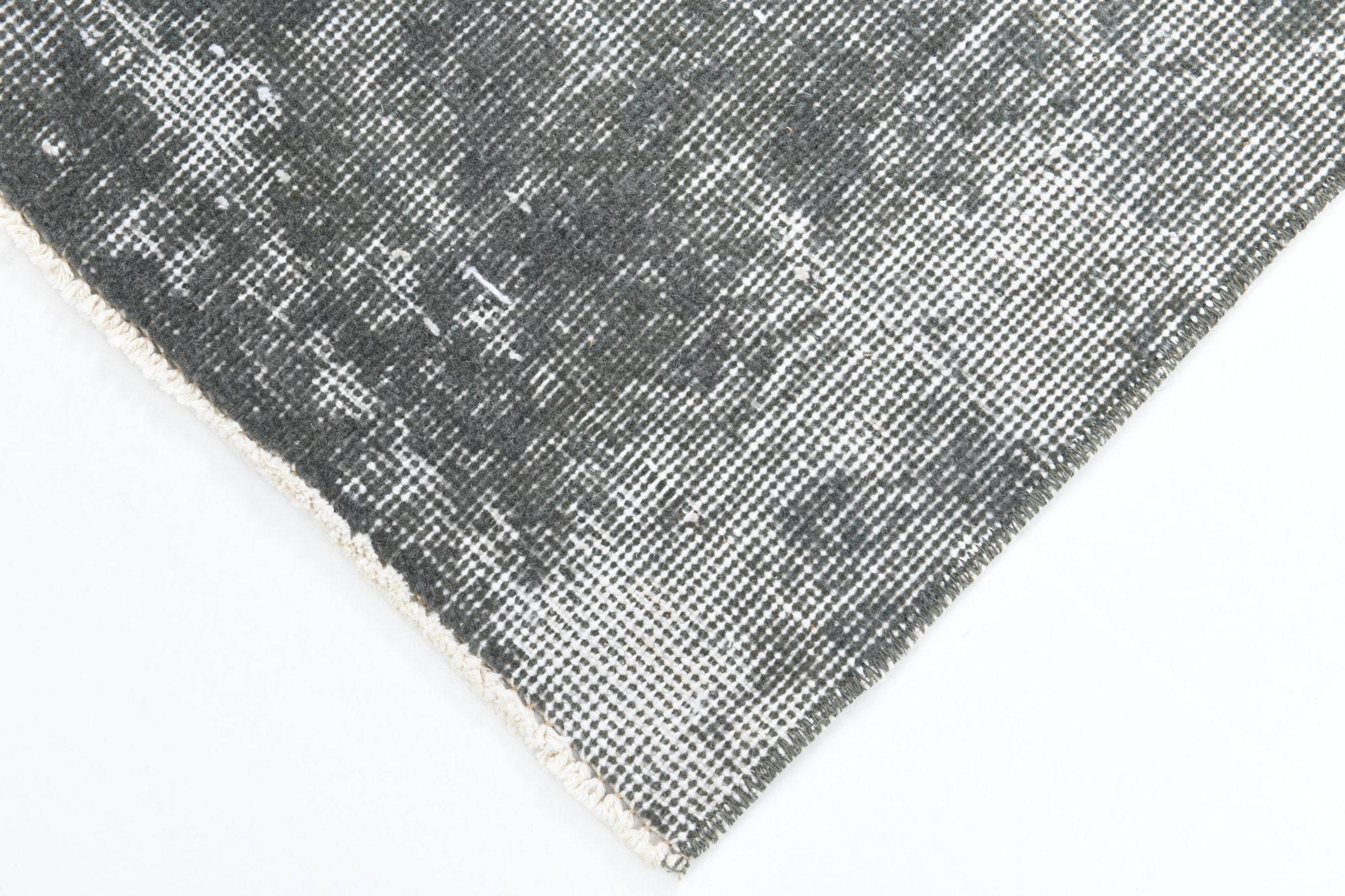 2' x 5' Black-Gray Turkish Vintage Runner Rug  |  RugReform