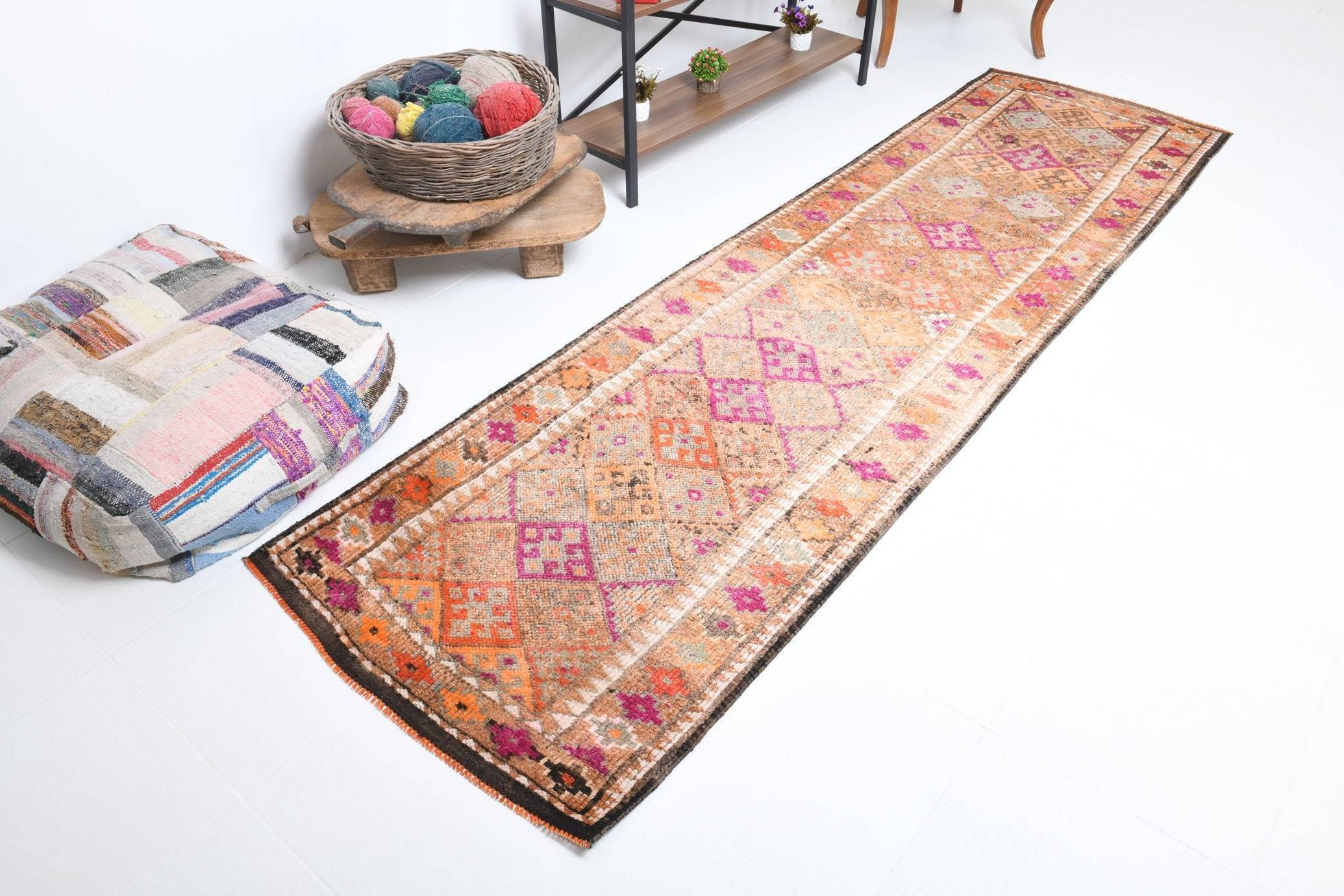 2' x 10' Multi Color Turkish Vintage Herki Rug  |  RugReform