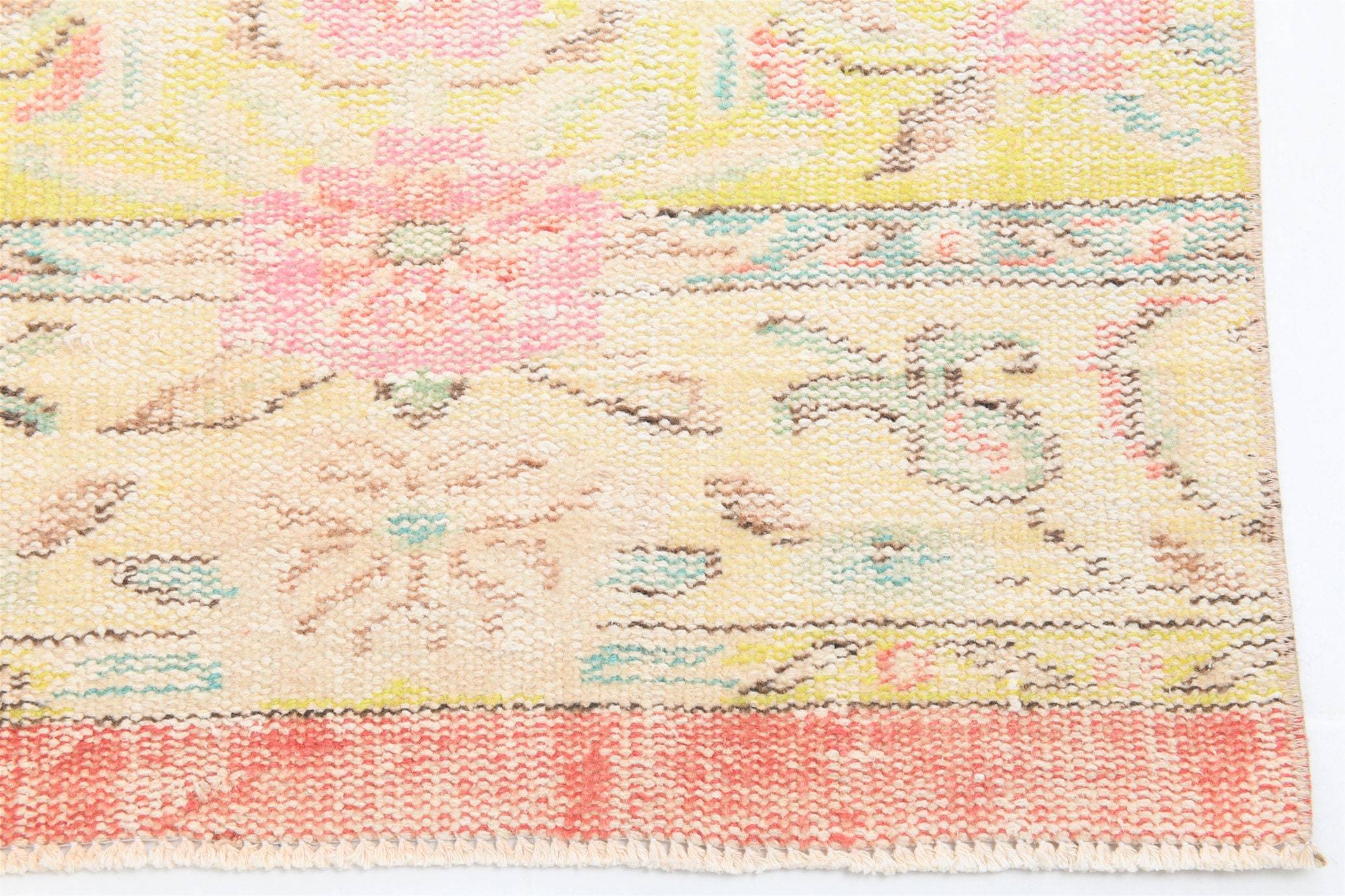 2' x 9' Pink Turkish Vintage Runner Rug  |  RugReform