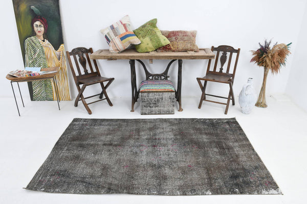 4' x 7' Vintage rug, Black-Gray Vintage rug, Bohemian-Eclectic Vintage rug, Camouflage Vintage rug, Cotton Vintage rug, Kids Vintage rug, Kitchen-Dining Vintage rug, Living Room Vintage rug, Office Vintage rug, Vintage, Wool Vintage rug, Vintage rug