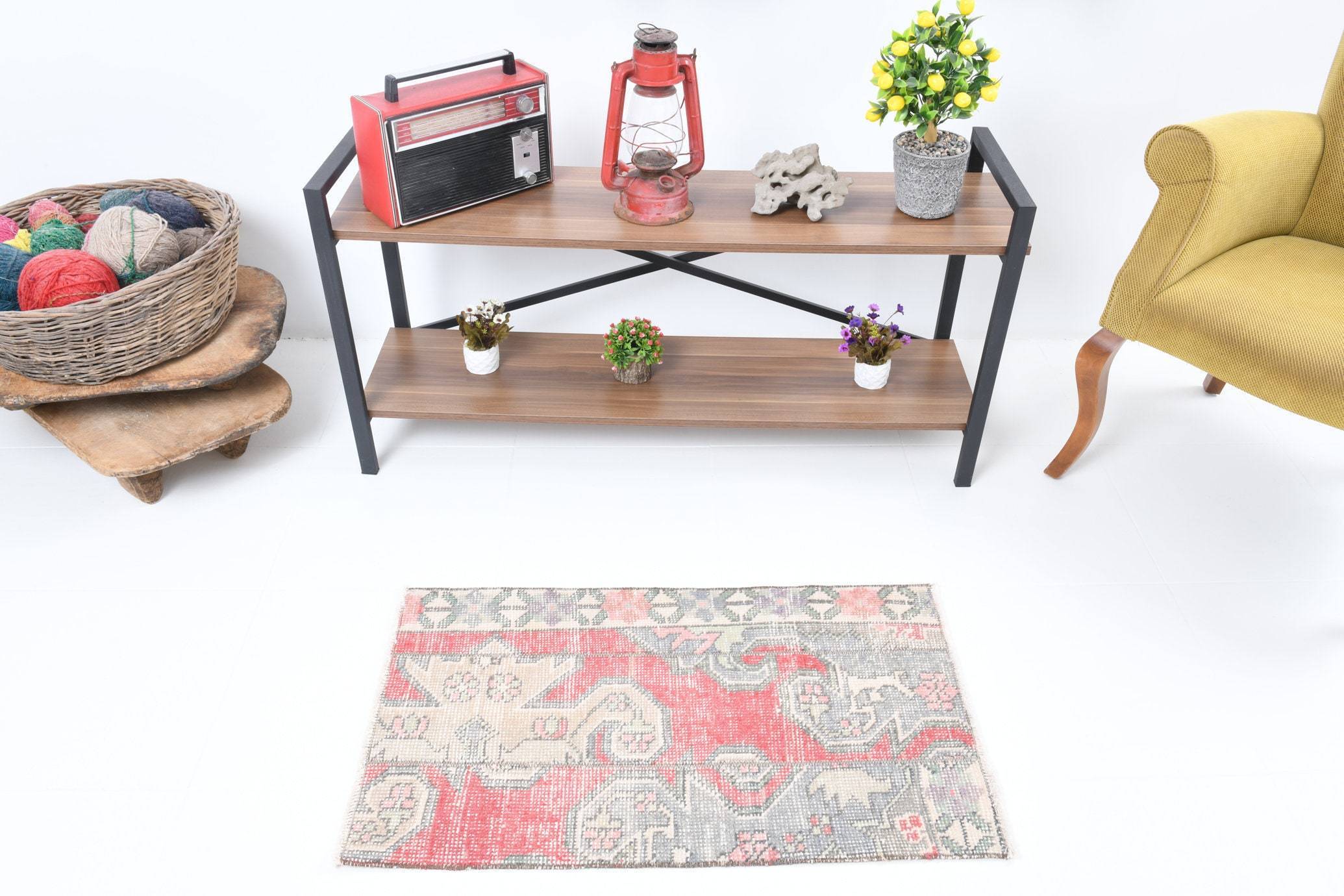 1' x 3' Red Turkish Vintage Runner Rug  |  RugReform