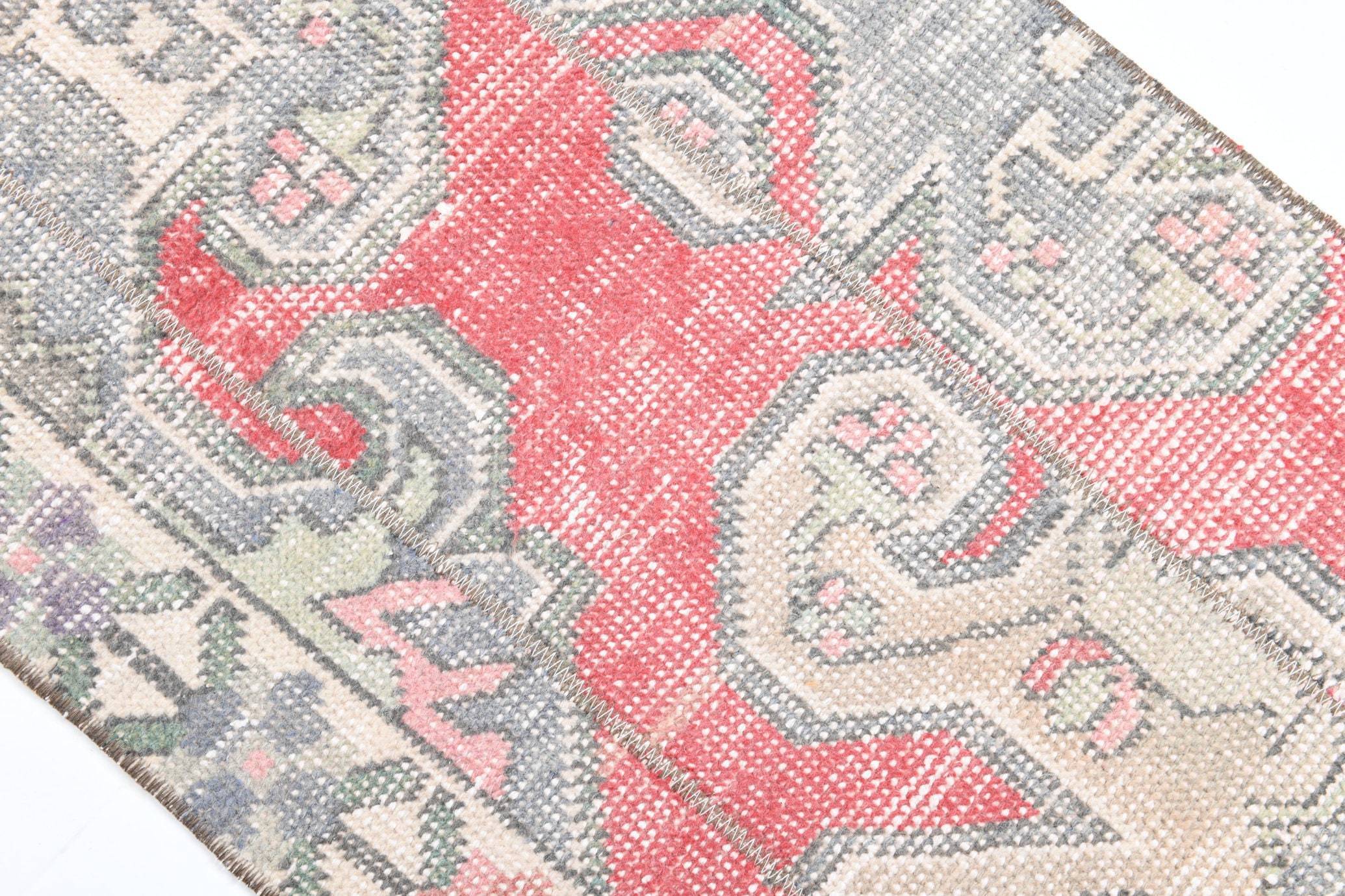 1' x 3' Red Turkish Vintage Runner Rug  |  RugReform