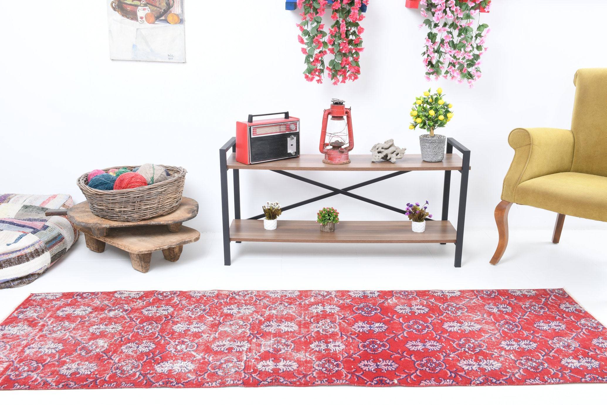 2' x 8' Red Turkish Vintage Runner Rug  |  RugReform