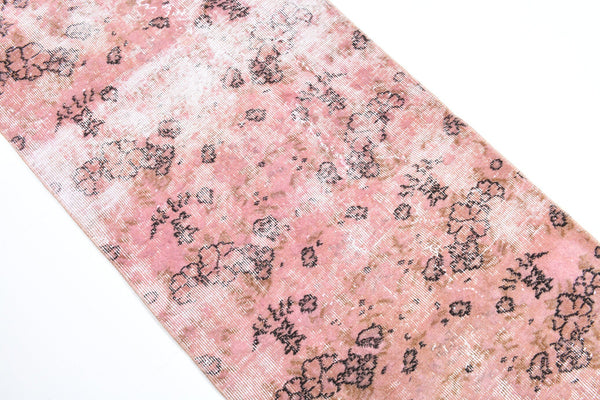 2' x 9' Pink Turkish Vintage Runner Rug  |  RugReform