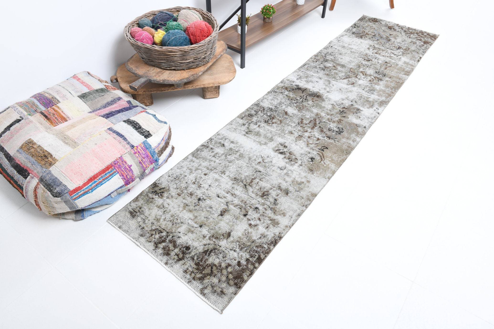 2' x 9' Multi Color Turkish Vintage Runner Rug  |  RugReform