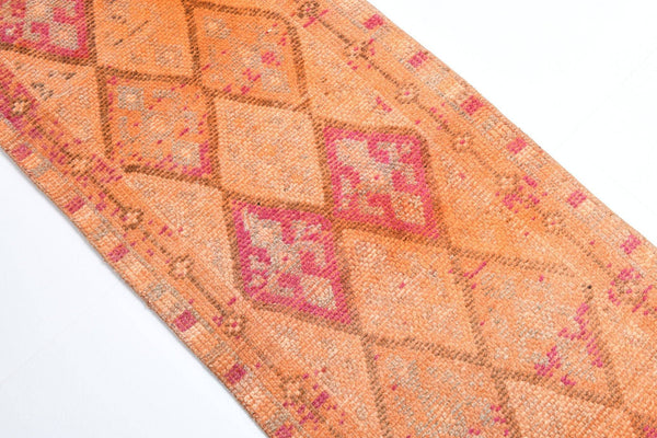 2' x 11' Pink Turkish Vintage Herki Rug  |  RugReform