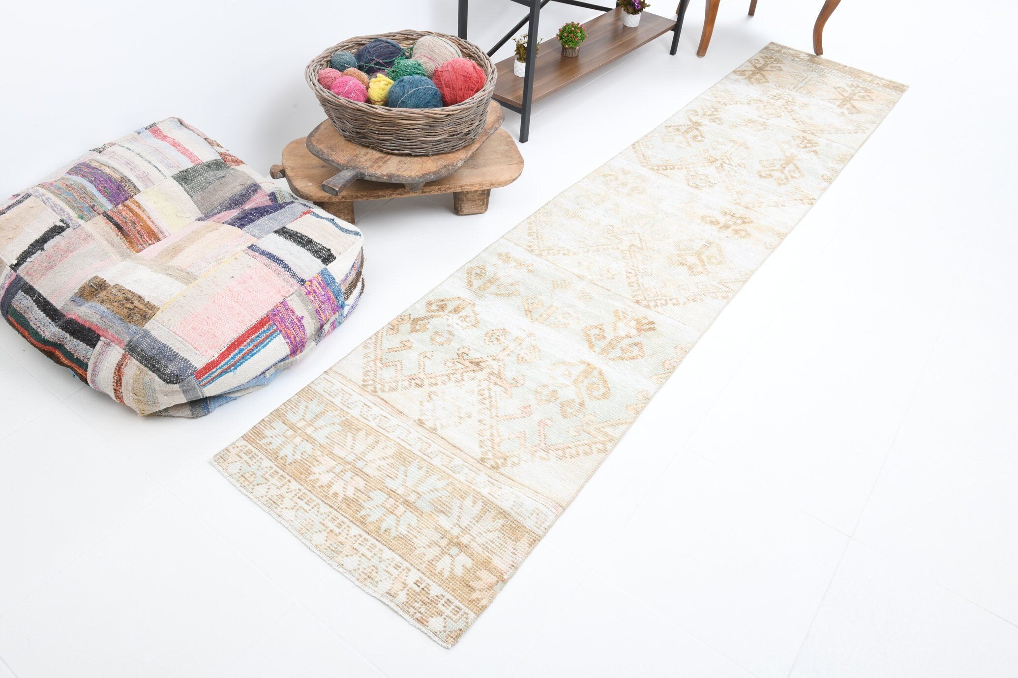 2' x 10' Green Turkish Vintage Runner Rug  |  RugReform