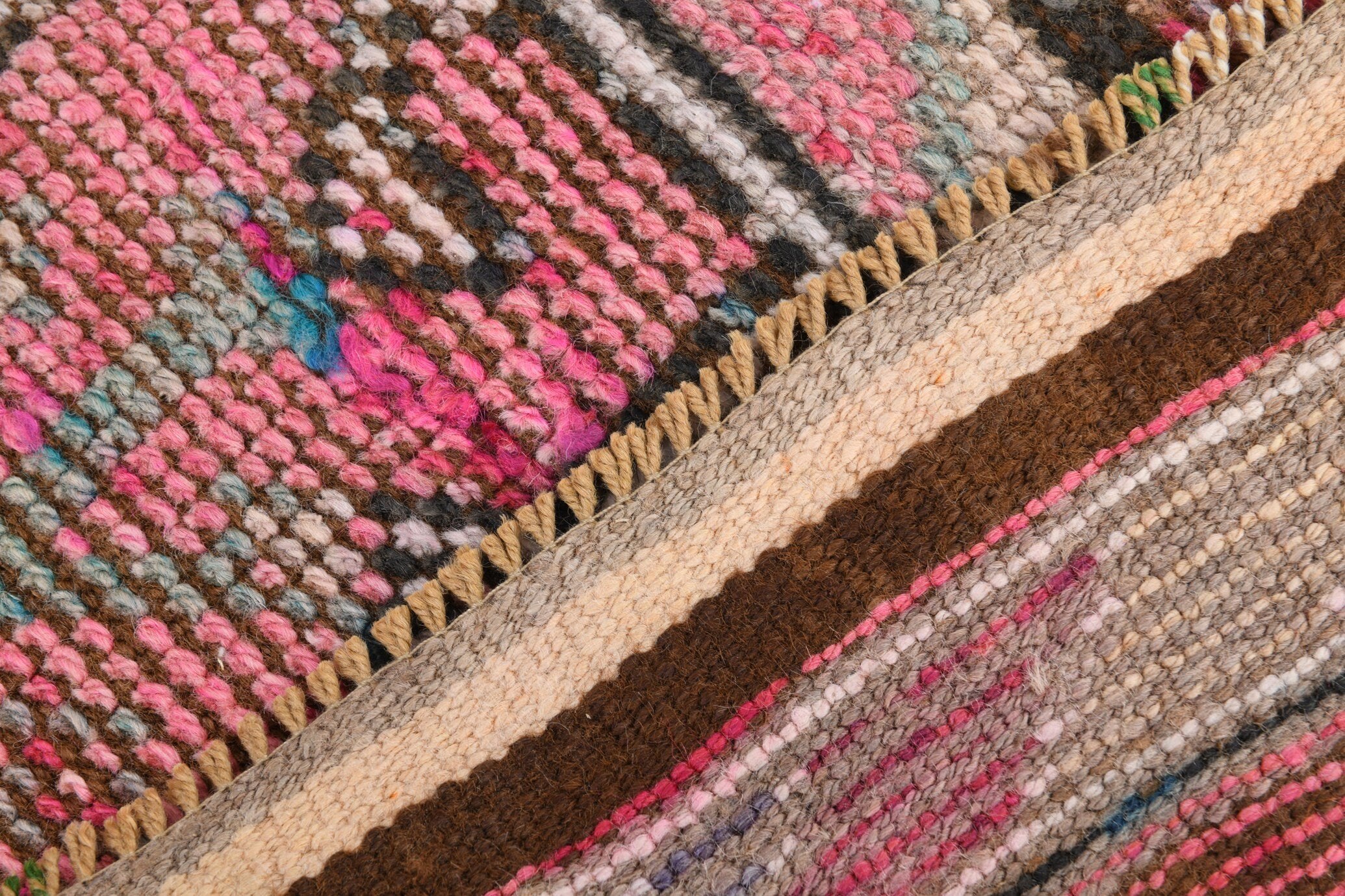 2' x 11' Pink Turkish Vintage Herki Rug  |  RugReform