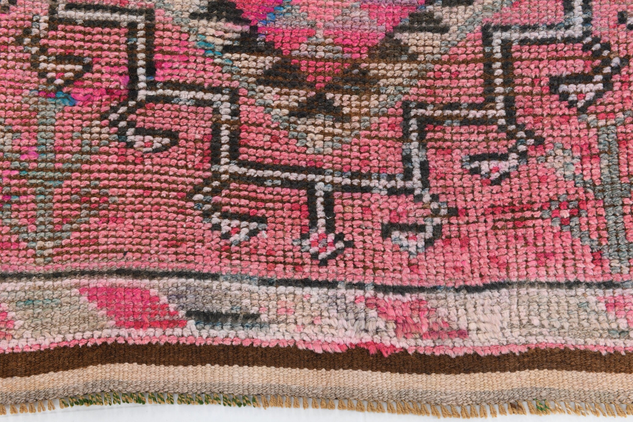 2' x 11' Pink Turkish Vintage Herki Rug  |  RugReform