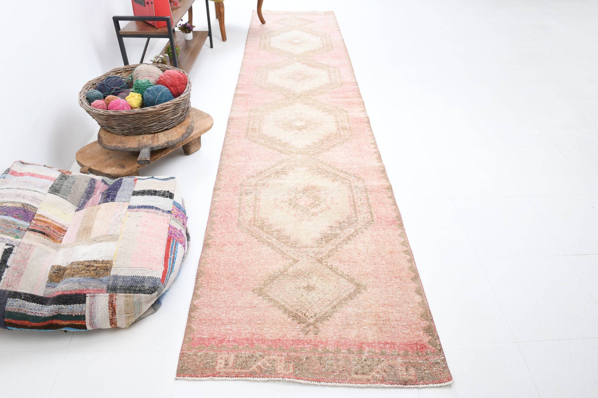 3' x 13' Red Turkish Vintage Runner Rug  |  RugReform