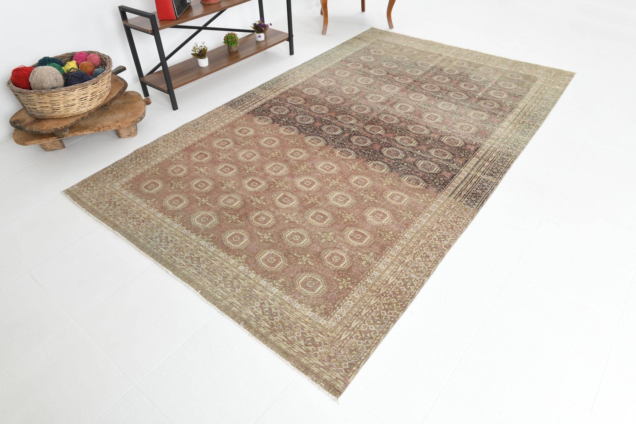 5' x 9' Brown Vintage Persian Rug  |  RugReform