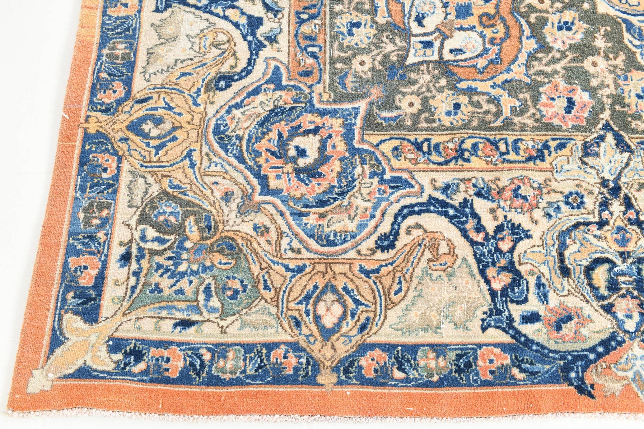 9' x 12' Blue Vintage Persian Rug  |  RugReform