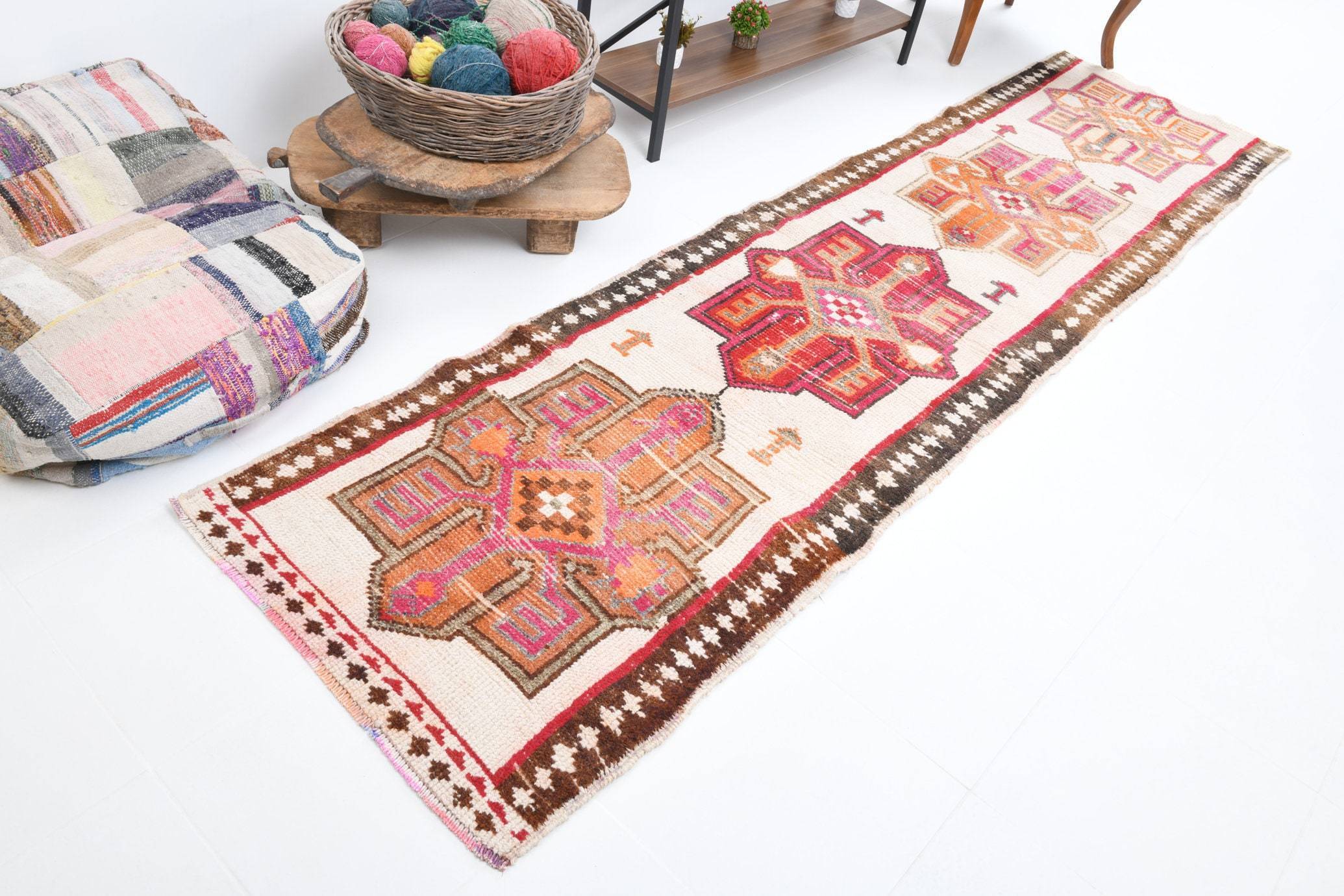 2' x 10' Multi Color Turkish Vintage Runner Rug  |  RugReform