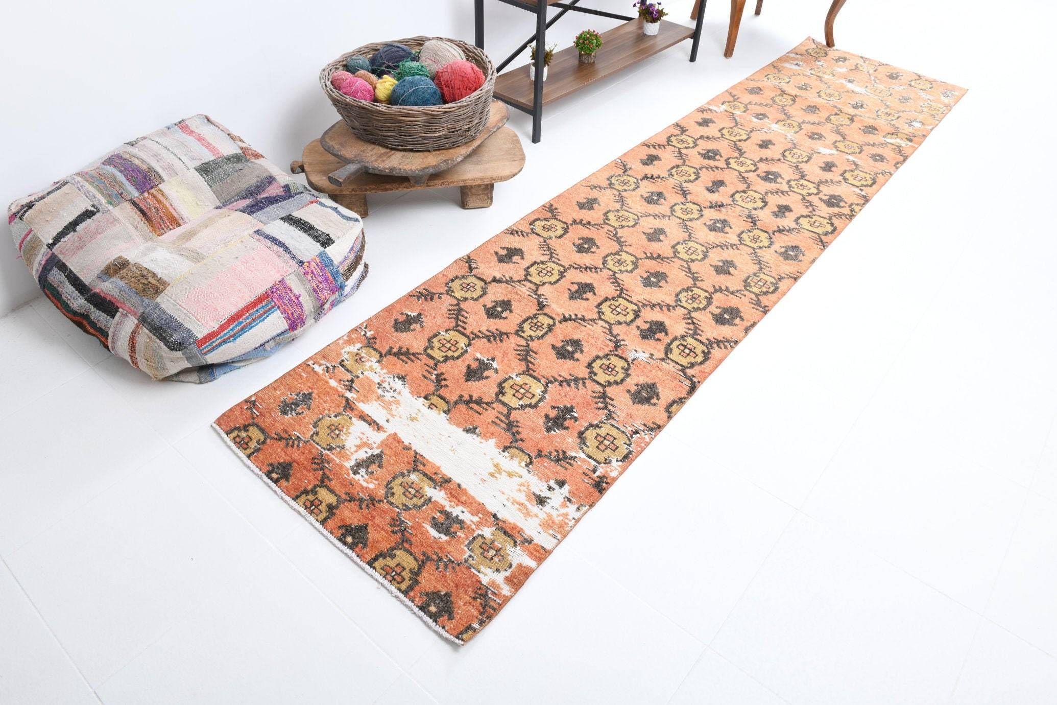 2' x 11' Red Turkish Vintage Runner Rug  |  RugReform