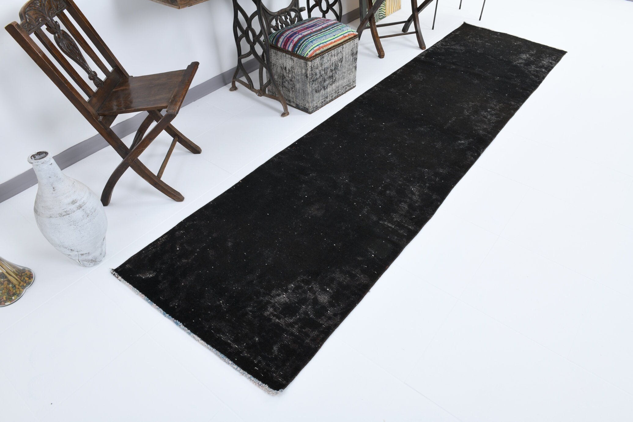 2' x 11' Vintage rug, Black-Gray Vintage rug, Camouflage Vintage rug, Cotton Vintage rug, Country-Farmhouse Vintage rug, Entryway-Hallway Vintage rug, Kids Vintage rug, Kitchen-Dining Vintage rug, Living Room Vintage rug, Office Vintage rug, Vintage Runner, Wool Vintage rug, Vintage rug