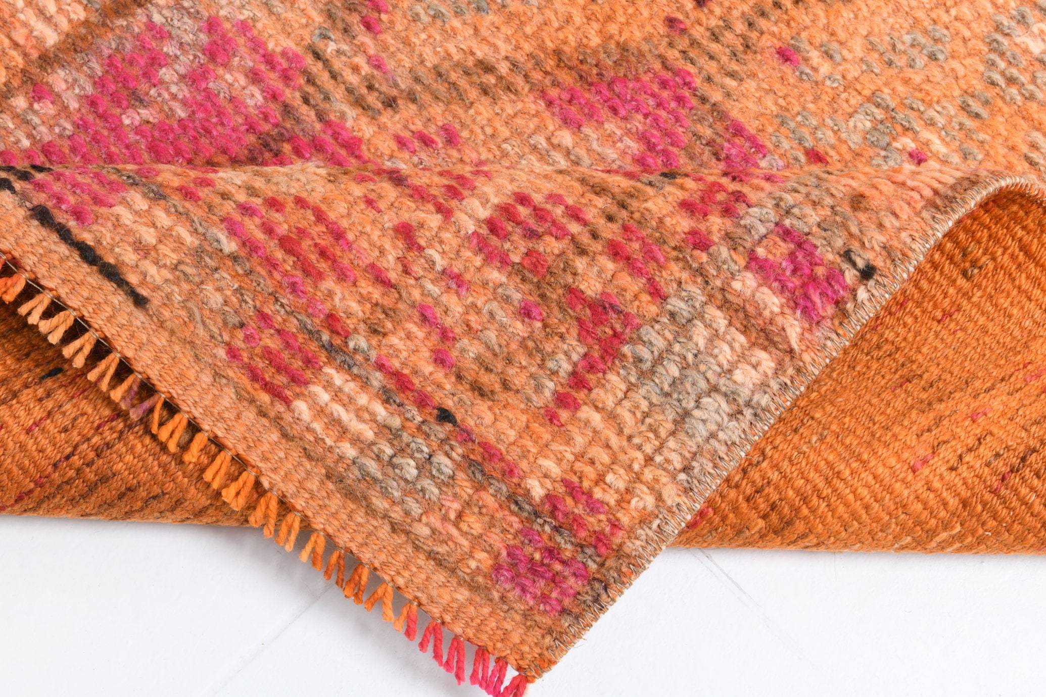 2' x 11' Pink Turkish Vintage Herki Rug  |  RugReform