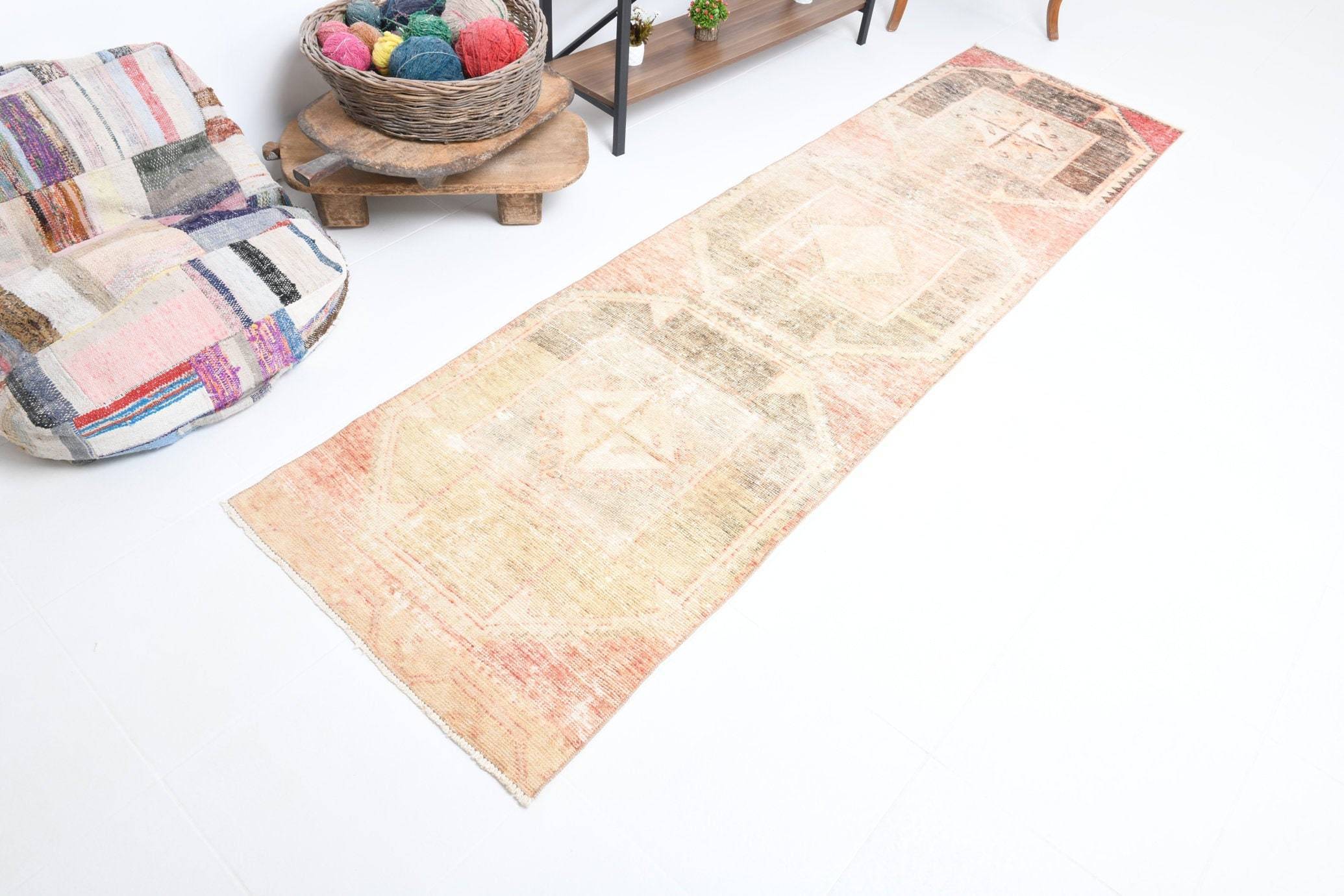 2' x 9' Multi Color Turkish Vintage Runner Rug  |  RugReform