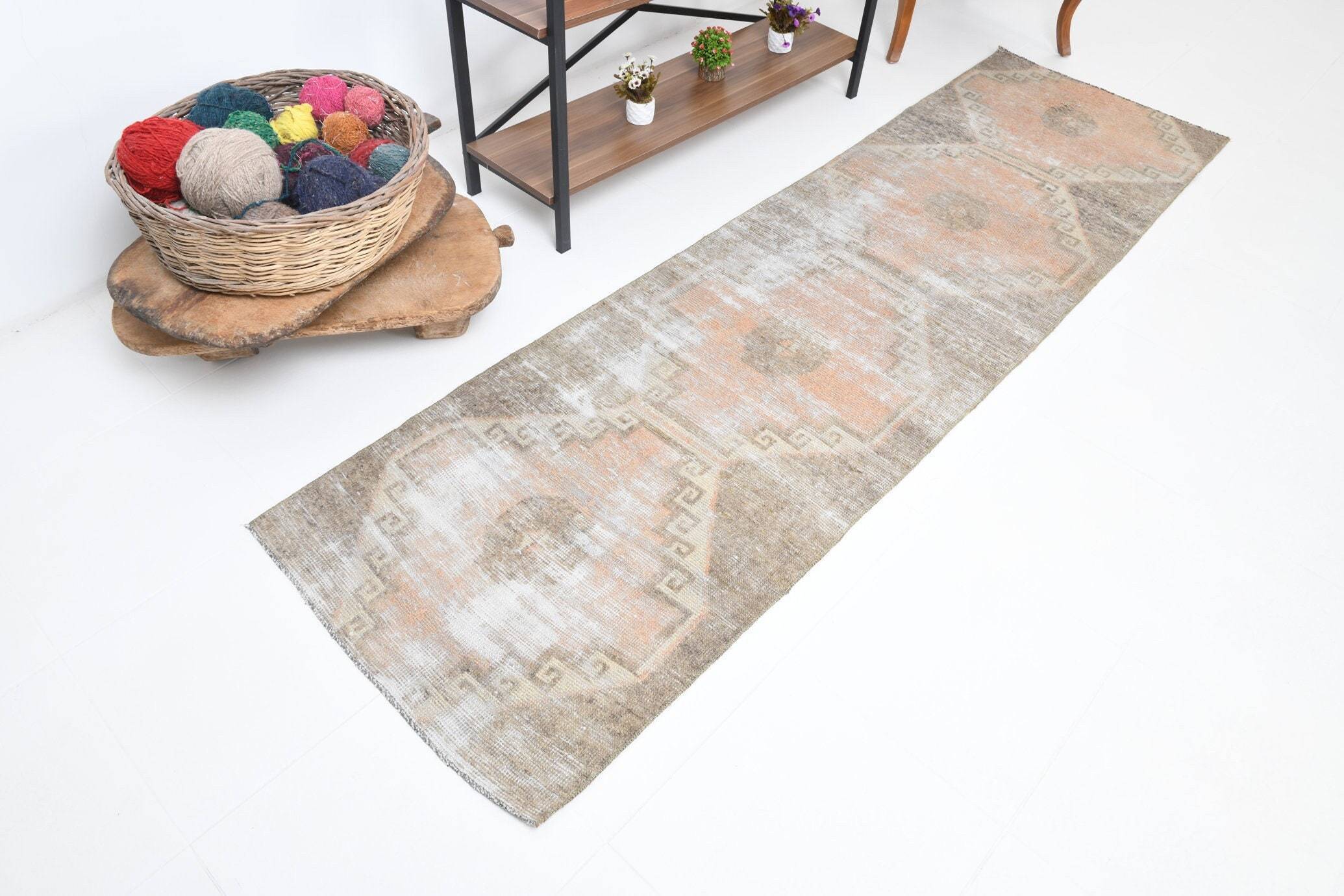 2' x 9' Multi Color Turkish Vintage Runner Rug  |  RugReform