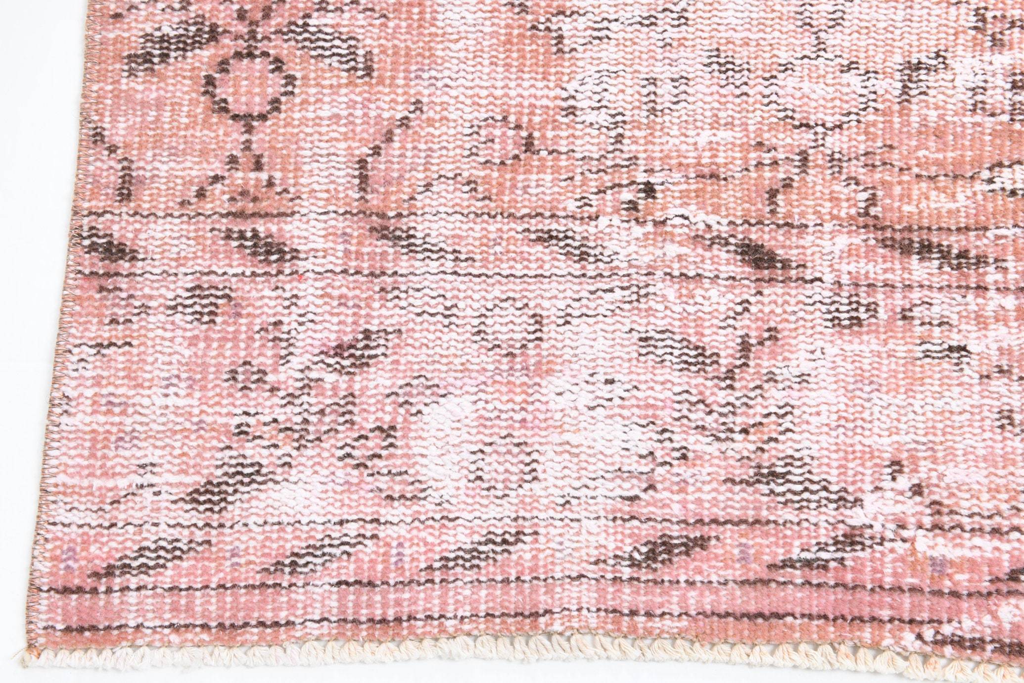 2' x 9' Pink Turkish Vintage Runner Rug  |  RugReform