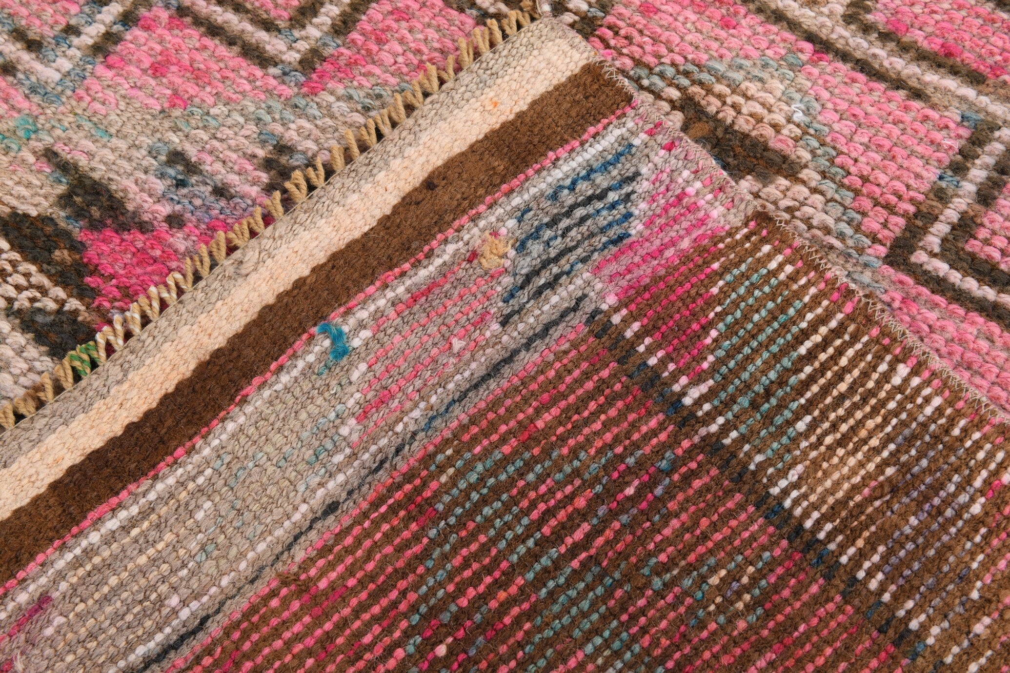 2' x 11' Pink Turkish Vintage Herki Rug  |  RugReform