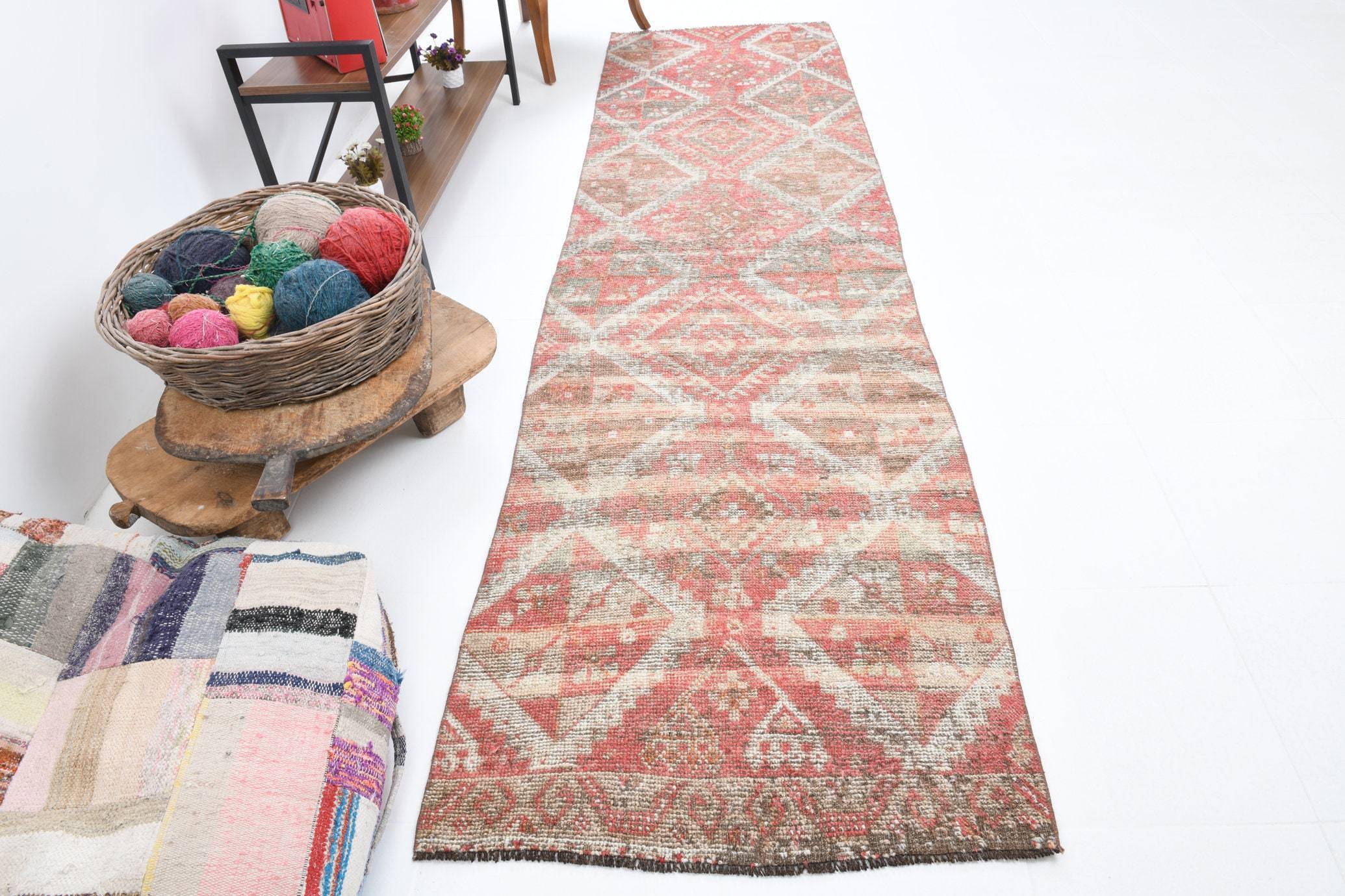 2' x 10' Red Turkish Vintage Runner Rug  |  RugReform