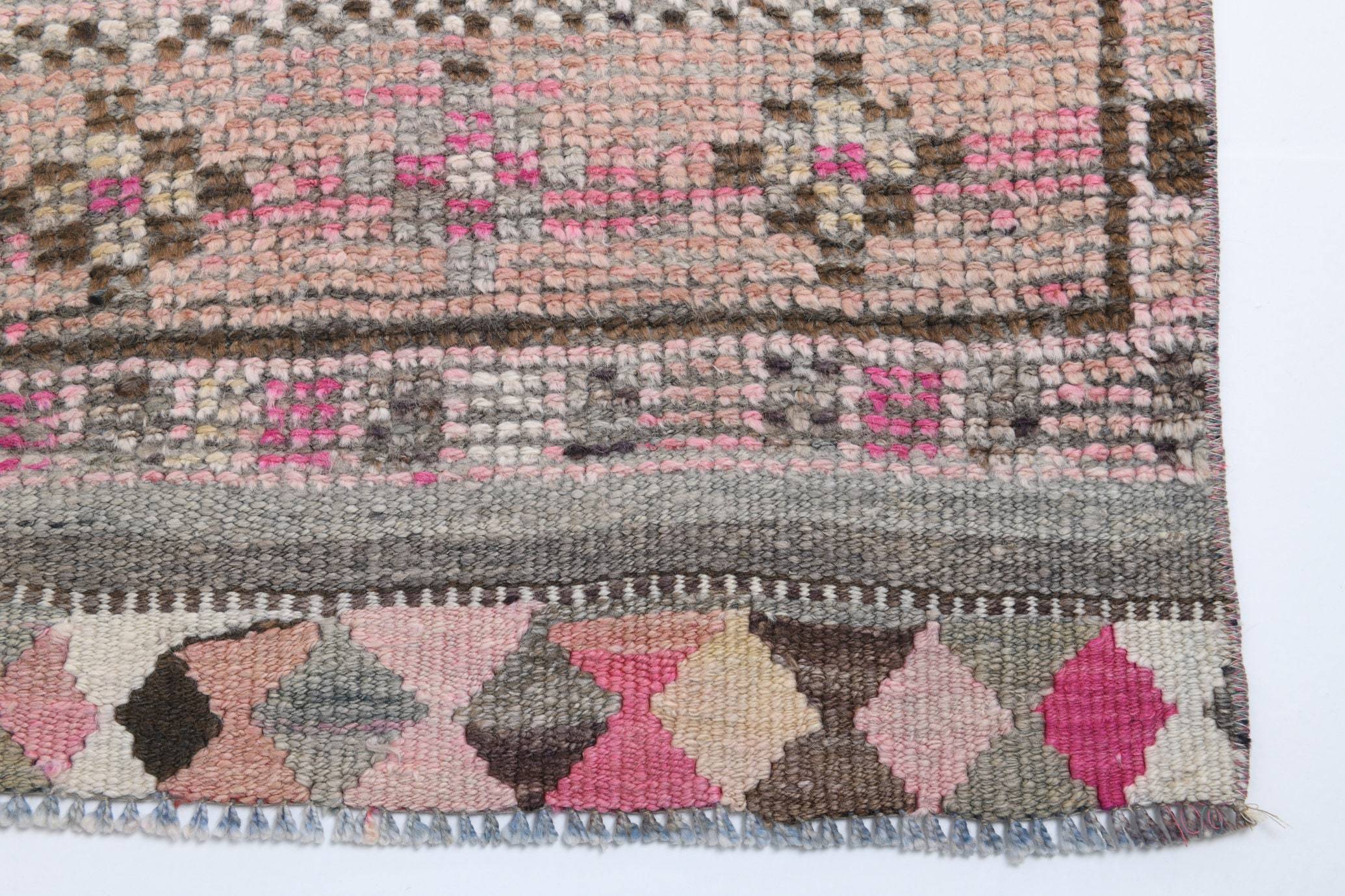 2' x 11' Pink Turkish Vintage Herki Rug  |  RugReform