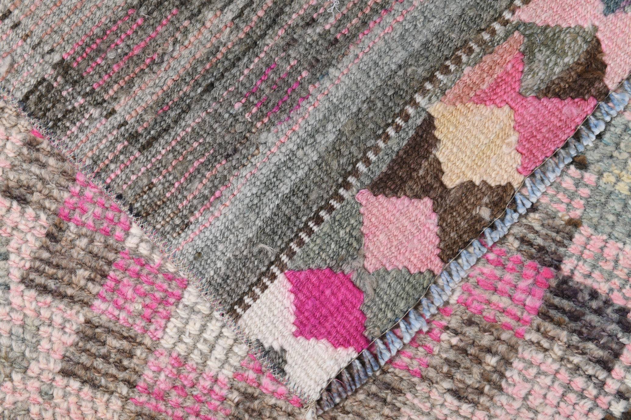 2' x 11' Pink Turkish Vintage Herki Rug  |  RugReform