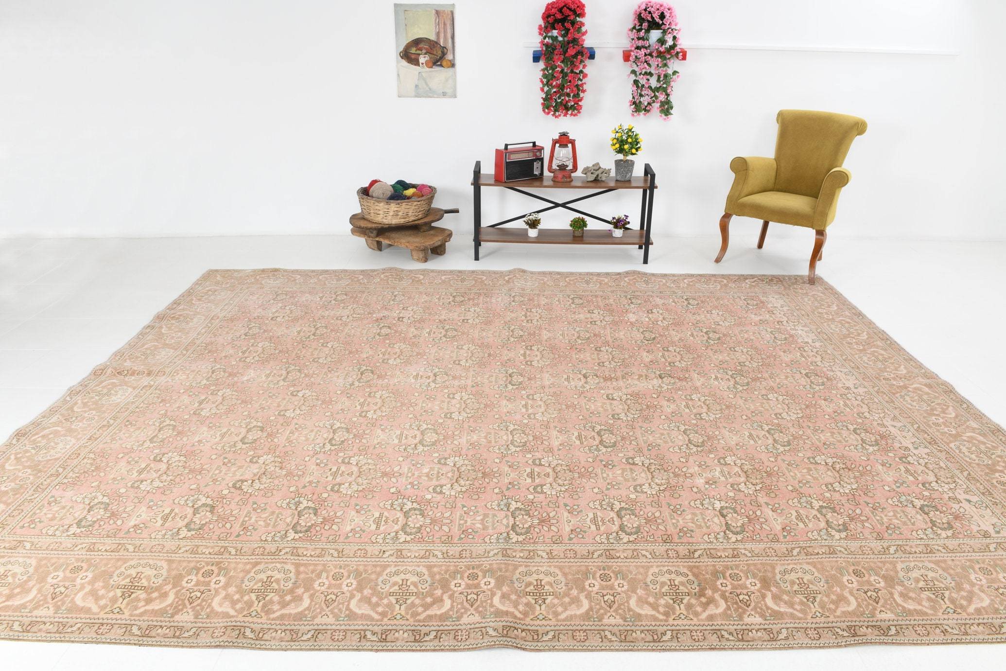 9' x 12' Multi Color Vintage Persian Rug  |  RugReform