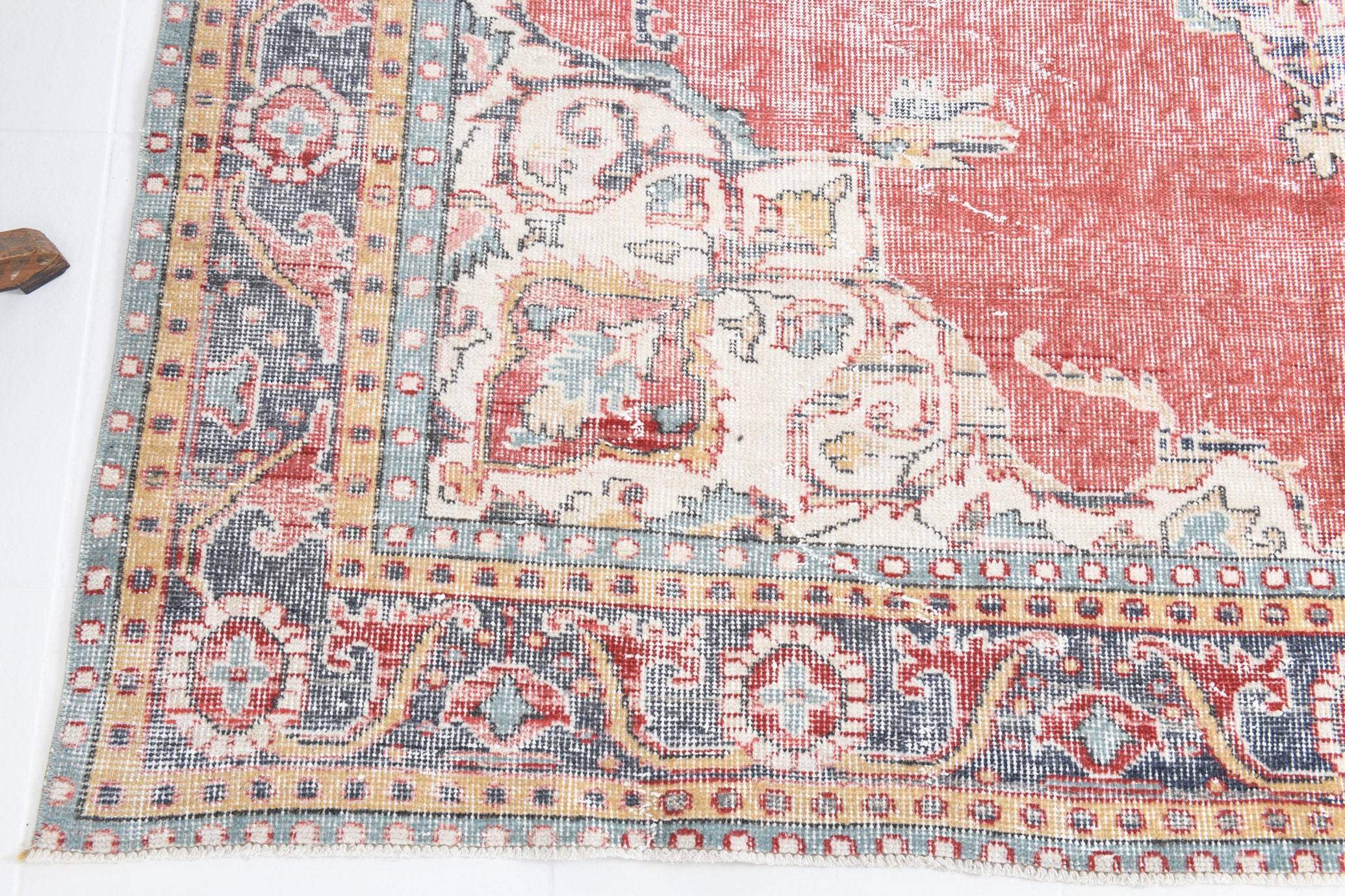 6' x 10' Red Turkish Vintage Rug  |  RugReform