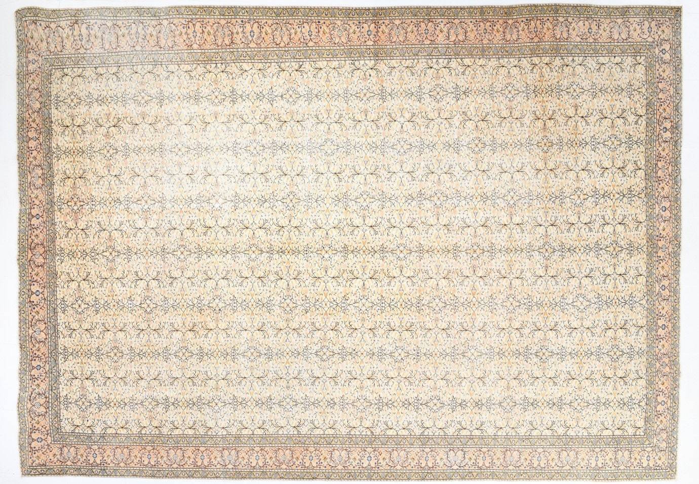 9' x 12' Tan-Ivory Turkish Vintage Rug  |  RugReform