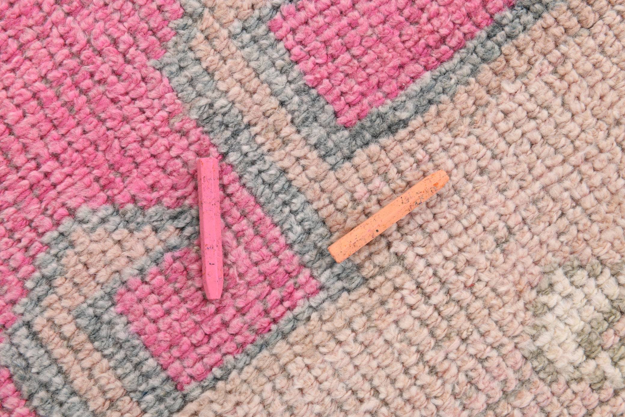 3' x 11' Pink Turkish Vintage Herki Rug  |  RugReform