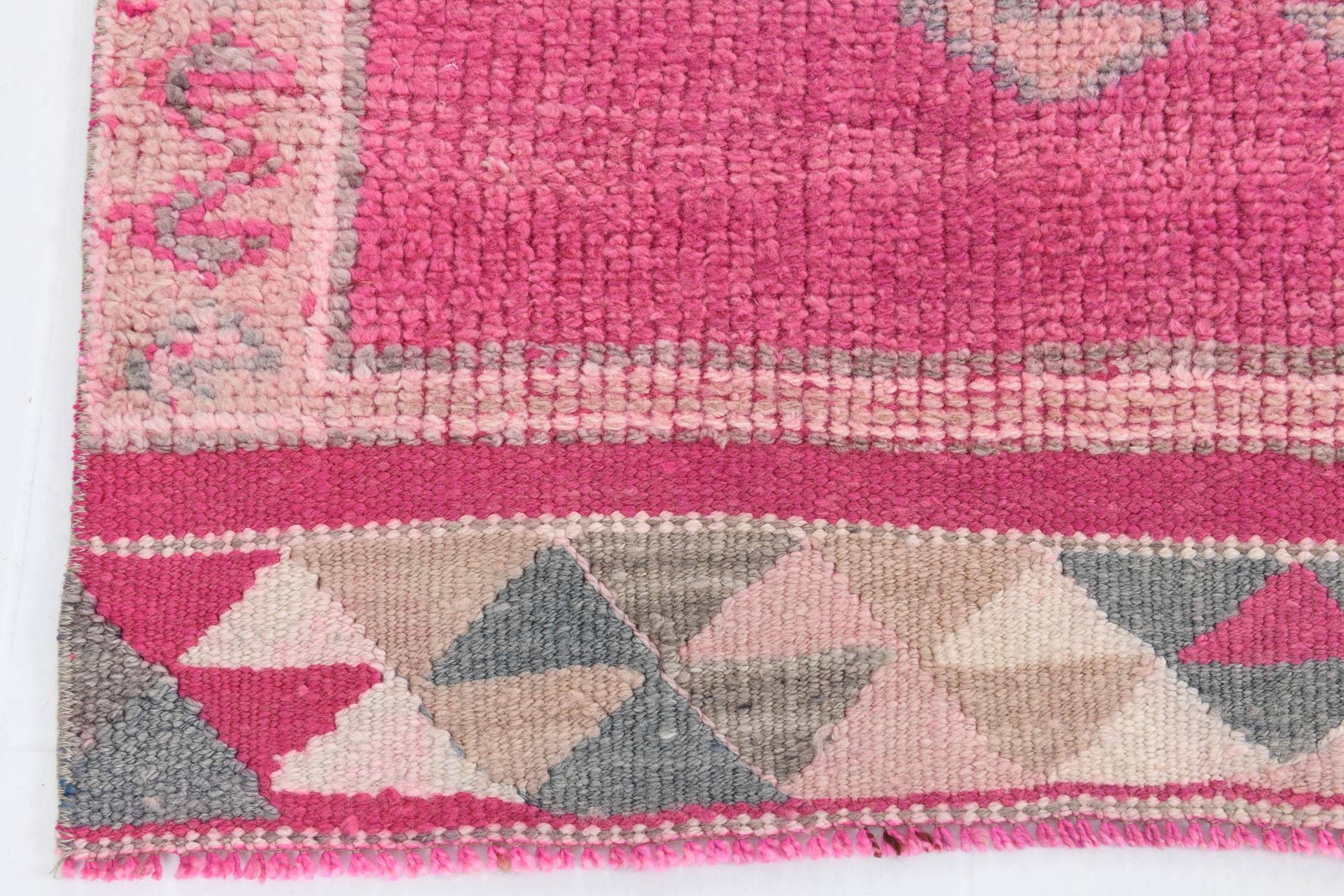 3' x 11' Pink Turkish Vintage Herki Rug  |  RugReform