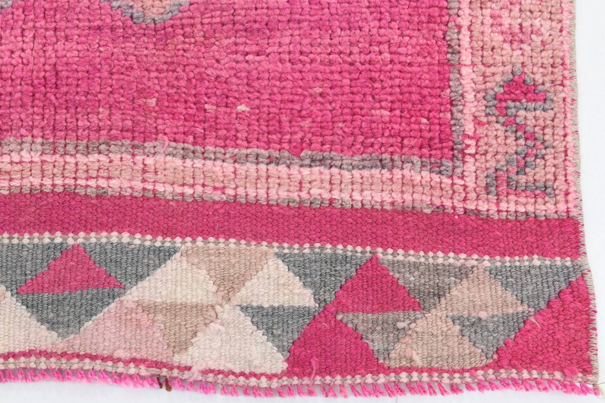 3' x 11' Pink Turkish Vintage Herki Rug  |  RugReform