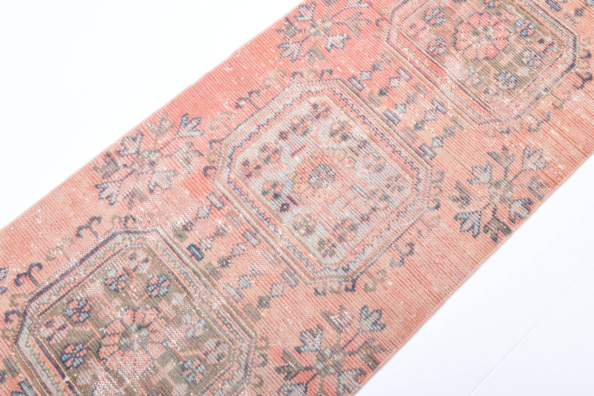 2' x 10' Pink Turkish Vintage Runner Rug  |  RugReform