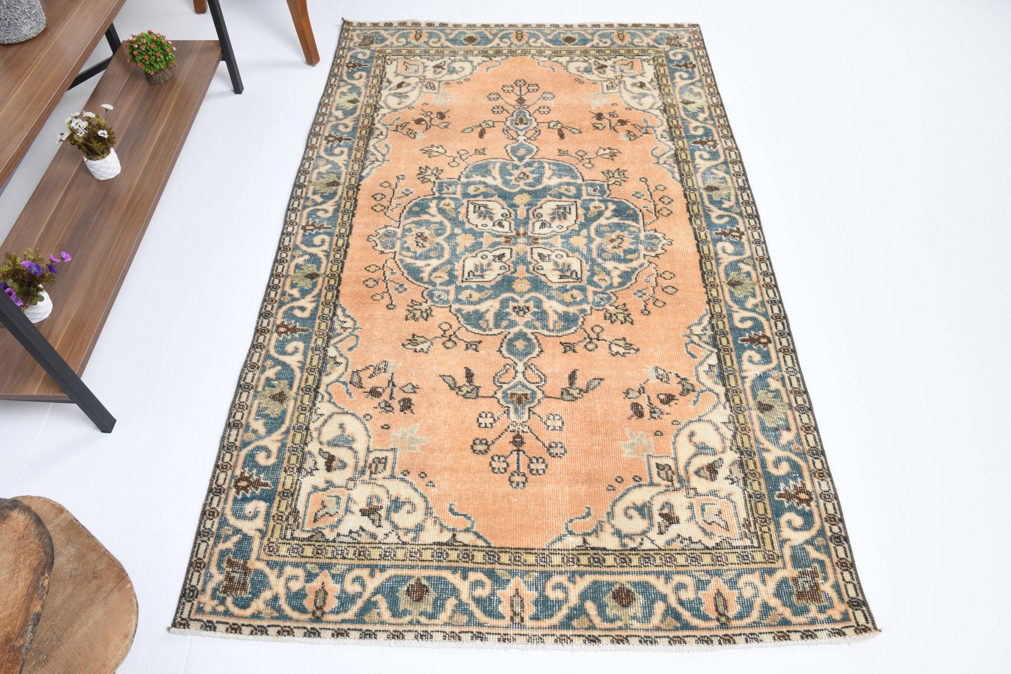 3' x 6' Blue Turkish Vintage Rug  |  RugReform