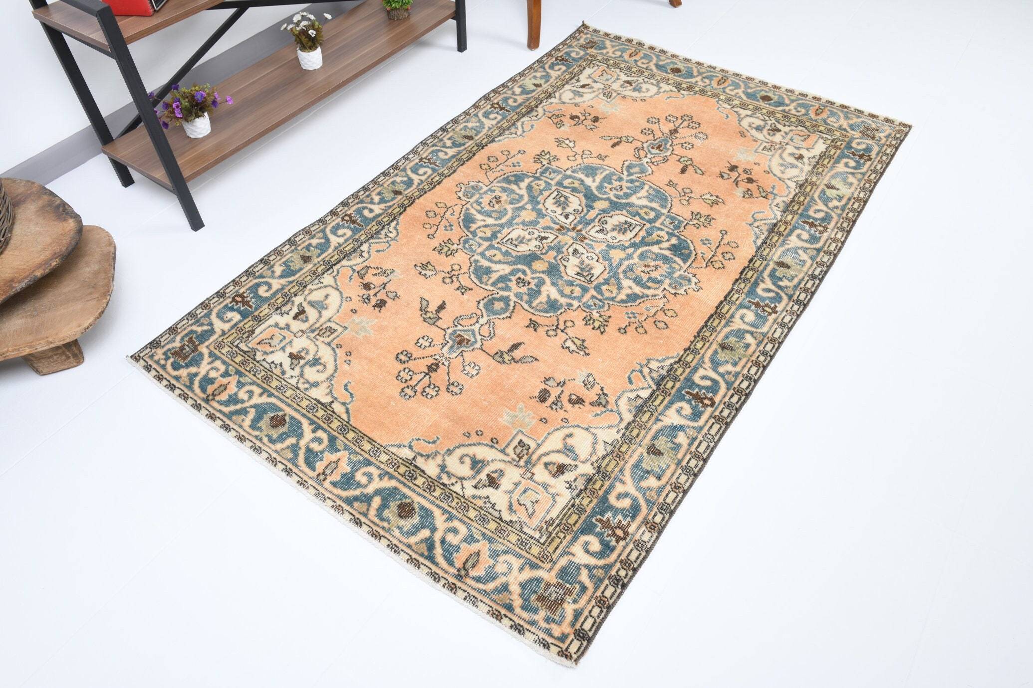 3' x 6' Blue Turkish Vintage Rug  |  RugReform