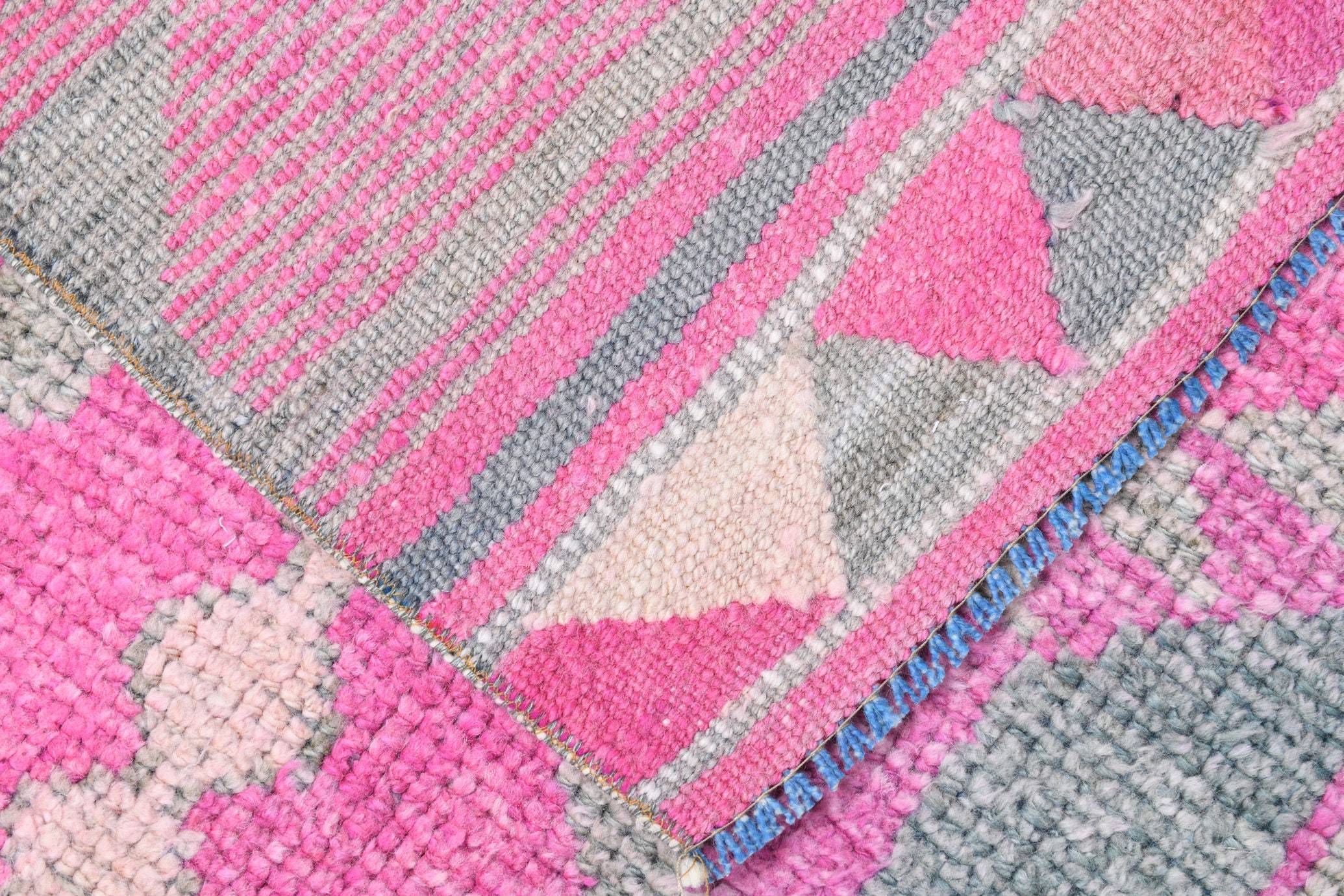 2' x 11' Pink Turkish Vintage Herki Rug  |  RugReform