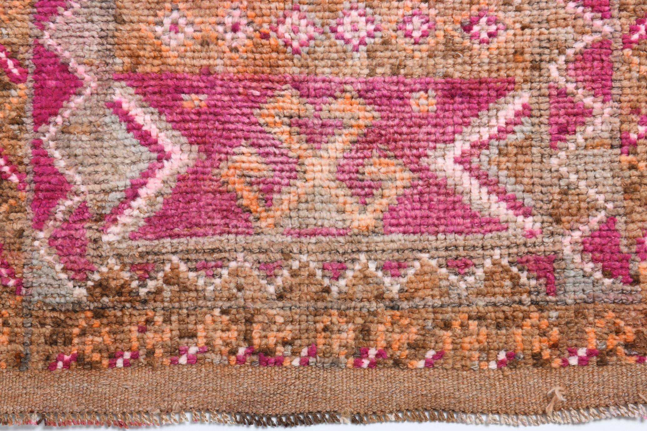 2' x 13' Pink Turkish Vintage Herki Rug  |  RugReform