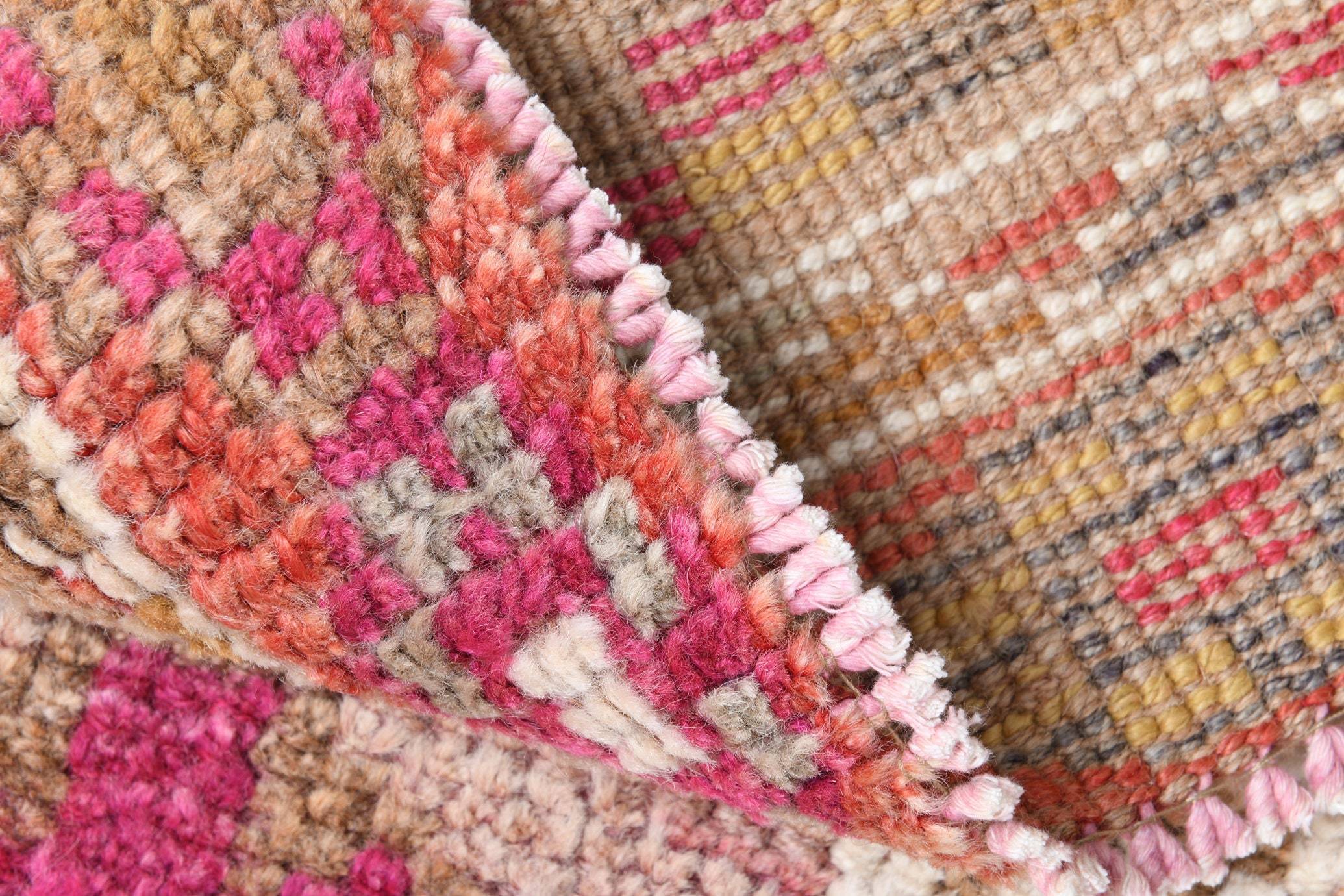 2' x 10' Pink Turkish Vintage Herki Rug  |  RugReform