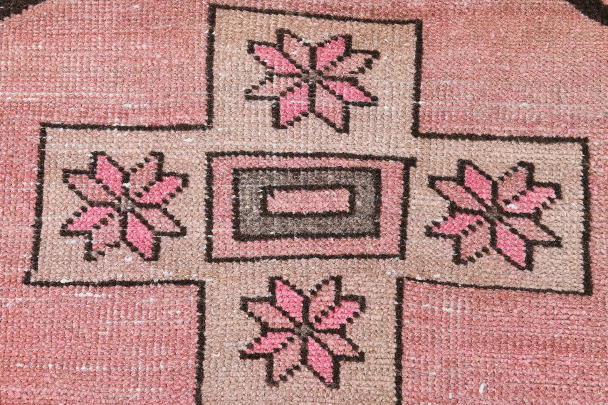 2' x 12' Pink Turkish Vintage Runner Rug  |  RugReform