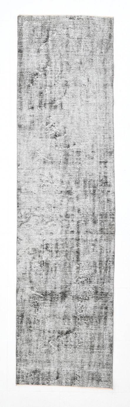 2' x 9' Black-Gray Turkish Vintage Runner Rug  |  RugReform