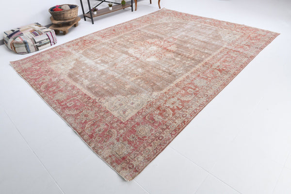 8' x 12' Red Turkish Vintage Rug  |  RugReform