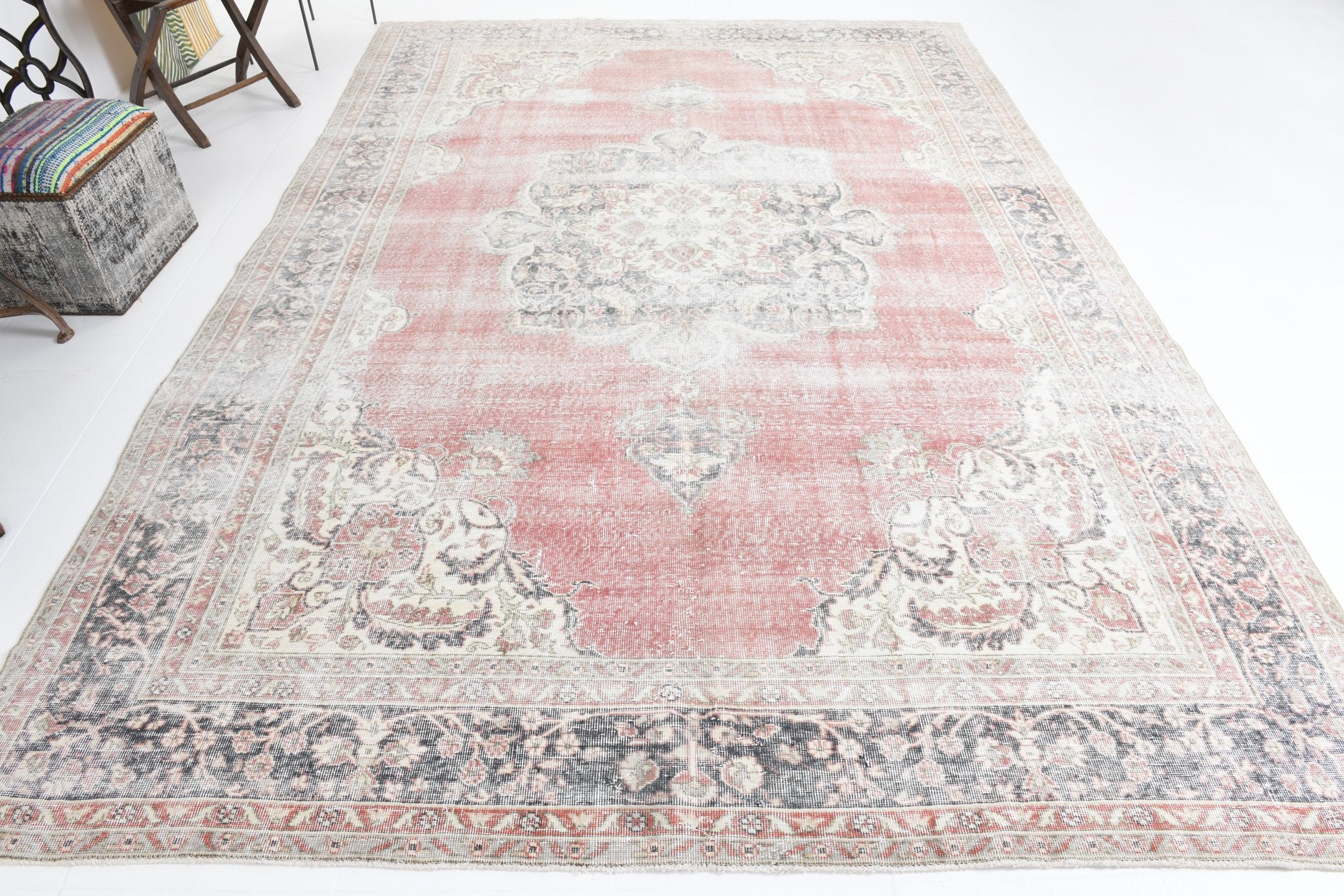 8' x 11' Red Turkish Vintage Rug  |  RugReform