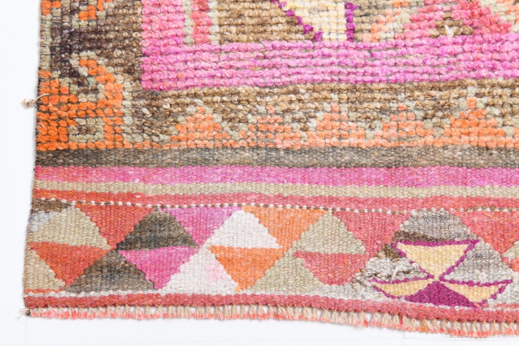 2' x 10' Pink Turkish Vintage Herki Rug  |  RugReform