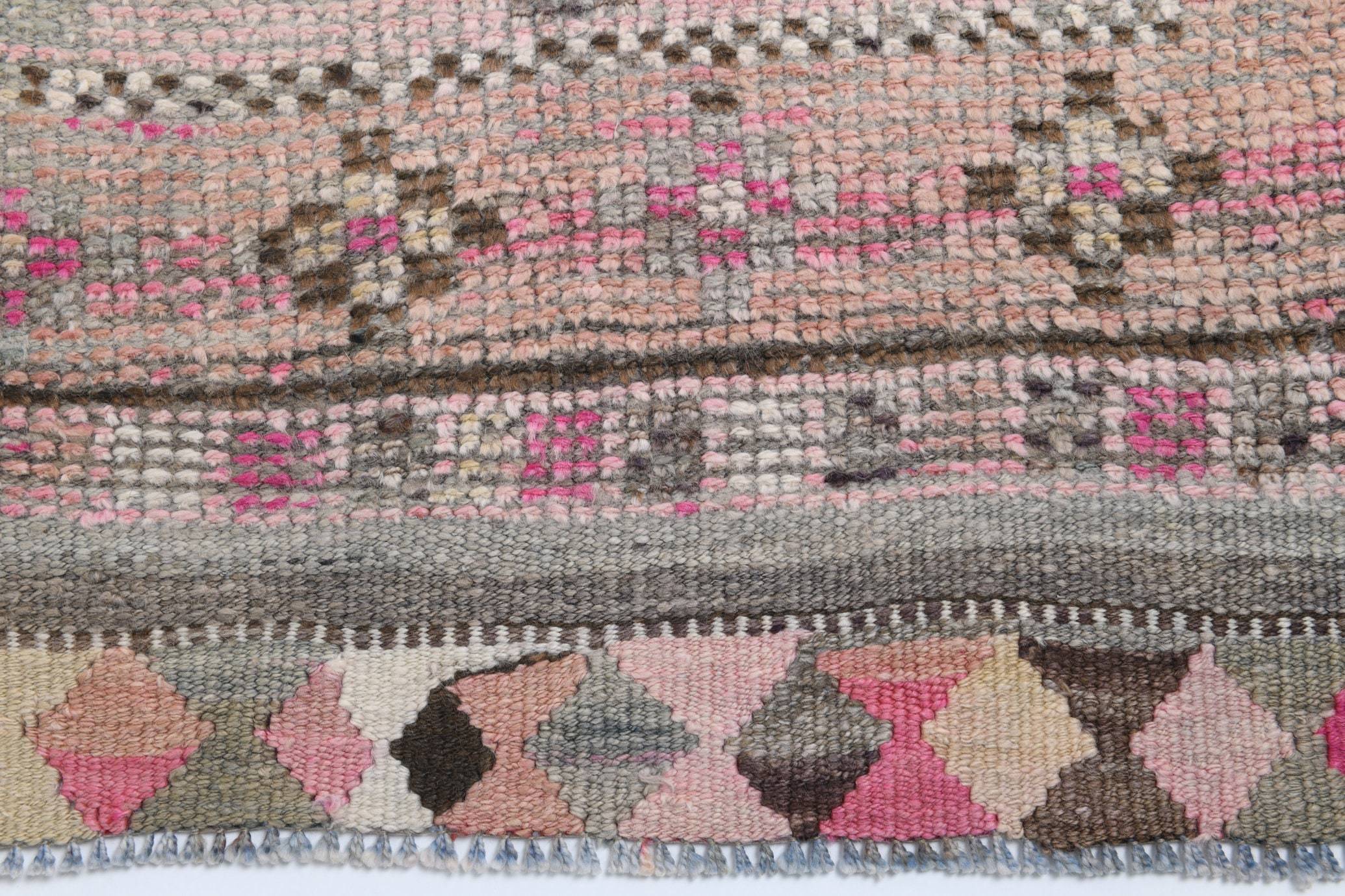 2' x 11' Pink Turkish Vintage Herki Rug  |  RugReform